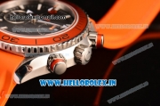 Omega Seamaster Planet Ocean Chrono Clone 9300 Automatic Steel Case with Black Dial and Orange Bezel - 1:1 Original