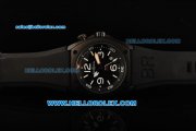 Bell & Ross BR 02 Automatic Movement PVD Case with Black Dial and White Marking