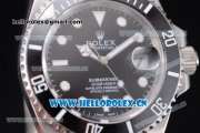 Rolex Submariner Miyota 8215 Automatic Steel Case/Bracelet with Black Dial and Dot Markers