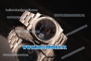 Rolex Datejust Clone Rolex 3135 Automatic Steel Case with Blue Dial and Steel Bracelet