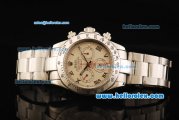 Rolex Daytona Oyster Perpetual Chronometer Automatic with White Bezel,Grey Dial and Roman Marking