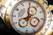 Rolex Daytona II Automatic Movement Two Tone with Stick Markers and White Dial