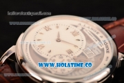 A.Lange&Sohne Grossen Lange 1 Asia Automatic Steel Case with White/Grey Dial and Silver Markers