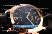 Panerai Luminor Marina 1950 3 Days Automatic Composite Asia Automatic Rose Gold Case Black Dial With Stick/Arabic Numeral Markers Black Leather Strap