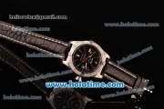 Breitling Avenger Seawolf Swiss ETA 2836 Automatic Stainless Steel Case with Brown Leather Bracelet Black Dial and Stick Markers