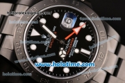 Rolex Pro-Hunter Explorer II Asia 2813/Swiss ETA 2836/Clone Rolex 3187/Super Clone 3187 Automatic Full PVD with Black Dial and White Markers - 1:1 Original (BP)