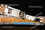 Rolex Datejust Swiss ETA 2836 Automatic Two Tone Case with Diamonds Bezel Gold Dial and Diamonds Markers (BP)