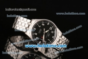 IWC Pilot Mark XVII Swiss ETA 2892 Automatic Steel Case/Strap with Black Dial and White Markers - 1:1 Original
