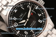 IWC Pilot Mark XVII Swiss ETA 2892 Automatic Steel Case/Strap with Black Dial and White Markers - 1:1 Original