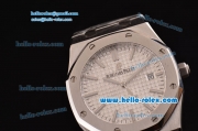 Audemars Piguet Royal Oak Swiss ETA 2824 Automatic Steel Case with Stainless Steel Strap and Silver Stick Markers