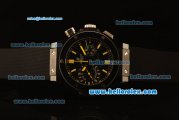Hublot Big Bang Swiss Valjoux 7750 Automatic PVD Case with Black Dial and Black Rubber Strap