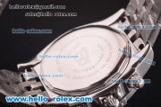 Breitling Chronomat B01 Chronograph Miyota Quartz Full Steel with Black Dial