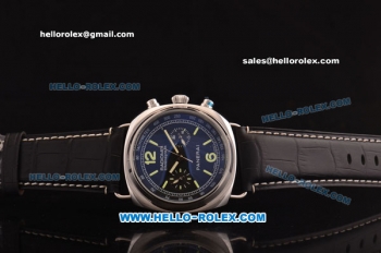 Panerai Radiomir ST22 Automatic Steel Case with Black Dial and Black Leather Strap