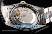 Rolex Day-Date Swiss ETA 2836 Automatic Stainless Steel Case/Bracelet with Silver Dial and Stick Markers (BP)