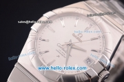 Omega Constellation Co-Axial Swiss ETA 2824 Automatic Full Steel Case with Silver Dial and Silver Stick Markers