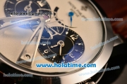 Patek Philippe Grand Complication ST25 Automatic Steel Case with White Dial and Brown Leather Strap - ETA Coating