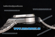 Audemars Piguet Royal Oak Offshore Seiko VK67 Quartz Stainless Steel Case/Bracelet with Silver Dial and Arabic Numeral Markers
