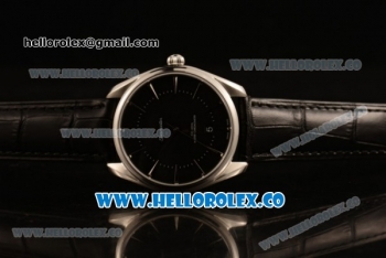 Omega De Ville Tresor Master Co-Axial Clone 8800 Automatic Steel Case with Black Dial and Black Leather Strap - (YF)
