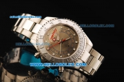 Rolex Yachtmaster II Automatic Movement Full Steel with Chocolate Dial and White Square Markers