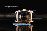 Parmigiani Kalpa XL Swiss Tourbillon Manual Winding Movement Rose Gold Case with Black Leather Strap Parmigiani Kalpa XL Swiss Tourbillon Manual Winding Movement Rose Gold Case with Black Leather Strap