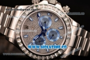 Rolex Daytona Chrono Swiss Valjoux 7750 Automatic Steel Case/Bracelet with Diamonds Dial and White Stick Markers