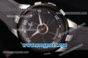 Perrelet Turbine XL Asia Automatic Steel Case with PVD Bezel and Black/Grey Rotating Dial