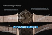 Hublot Classic Fusion 9015 Auto Steel Case with Grey Dial and Grey Leather Strap
