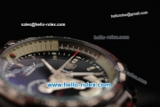 Tag Heuer Grand Carrera Calibre 36 Chronograph Miyota Quartz PVD Swiss Coating Case with Silver Stick Markers and Black Dial