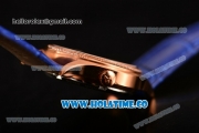 Vacheron Constantin Metiers d'Art Swiss ETA 2824 Automatic Rose Gold Case with Blue MOP Dial and Diamonds Bezel