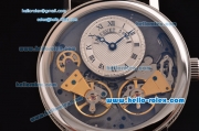 Breguet Classique Complications Tourbillon ST33 Automatic Steel Case with Black Leather Strap