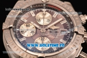 Breitling Chronomat Evolution Swiss Valjoux 7750 Automatic Steel Case with Grey Dial and Silver Stick Markers (BP)