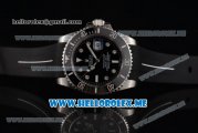 Rolex Submariner Swiss ETA 2836 Automatic Steel Case with Black Dial and Black Rubber Strap Dot Markers