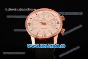 IWC Aquatimer Vintage 1967 Asia Automatic Rose Gold Case with White Dial Stick Markers and Black Rubber Strap