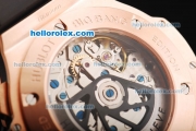 Hublot Big Bang Limited Edition Swiss Valjoux 7750 Automatic Movement Rose Gold Case with Grey Dial