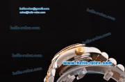 Rolex Datejust Lady 2813 Automatic Two Tone Case/Strap with Diamond Markers and Diamond Markers ETA Coating