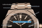 Audemars Piguet Royal Oak 41 MM Clone AP Calibre 3120 Automatic Steel Case/Bracelet with Black Dial and Stick Markers - 1:1 Original (JF)