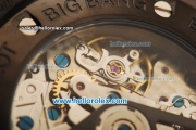 Hublot Big Bang Chronograph Swiss Valjoux 7750 Automatic Movement PVD Case with Ceramic Bezel and Black Rubber Strap