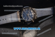 Hublot Classic Fusion Chronograph 7750 Auto PVD Case with Blue Dial and Blue Leather Strap