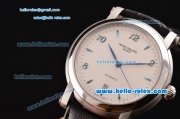 Patek Philippe Calatrava Swiss ETA 2836 Automatic Steel Case with Stick/Numeral Markers and White Dial