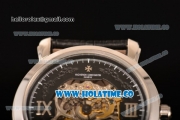 Vacheron Constantin Malte Asia Automatic Steel Case with Black Skeleton Dial and Silver Roman Numeral Markers