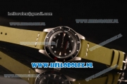 Rolex Milgauss Vintage Asia 2813 Automatic Steel Case with Dot Markers Black Dial and Green Nylon Strap
