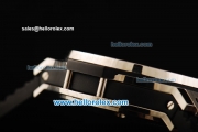 Hublot Big Bang Chronograph Swiss Valjoux 7750 Automatic Movement Steel Case with White Dial and Black Rubber Strap