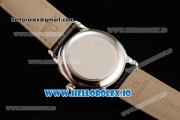 Omega De Ville Prestige Co-Axial Clone Omega Calibre 2500 Automatic Movement Steel White Dial and Roman Numeral Markers Leather Strap (YF)