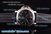 Panerai Luminor Power Reserve Left-Handed PAM 123 Swiss Valjoux 7750 Automatic Movement Steel Case with Black Dial