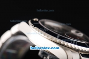 Rolex Submariner Automatic Movement Silver Case with Blue Bezel and Black Dial-White Marker