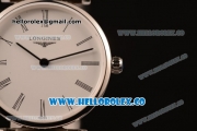 Longines La Grande Classique SWISS QUARTZ Steel Case with White Dial and Steel Bracelet