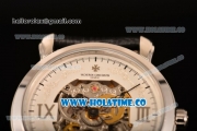 Vacheron Constantin Malte Asia Automatic Steel Case with White Skeleton Dial and Silver Roman Numeral Markers