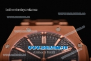 Audemars Piguet Royal Oak 41MM Clone AP Calibre 3120 Automatic Full Rose Gold with Blue Dial and Stick Markers (EF)