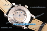 Vacheron Constantin Malte Asia ST25 Automatic Steel Case with Black Leather Strap and White/Black Dial