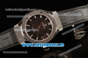 Hublot Classic Fusion Japanese Miyota 9015 Automatic Movement Steel Black Dial and Stick Markers Leather Strap (JF)